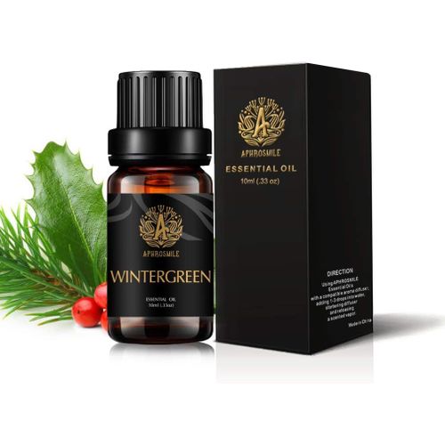 Aromathérapie Huile Essentielle Wintergreen, 100% Pure Wintergreen Huile Essentielle Parfum Pour Diffuseur, Maison, 10ml Aromathérapie Wintergreen Huile Essentielle Pour Fabrication De Bougies