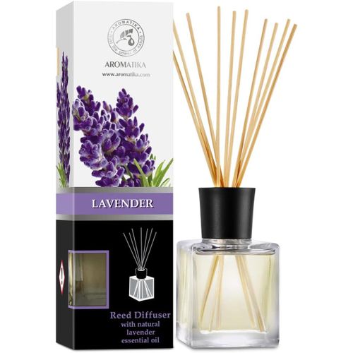 Diffuseur De Huile De Lavande 200ml Huile Essentielle Naturelle Lavande - Diffuseur De Parfum À Bâtonnets - Kit Diffuseur Cadeau Avec Bâtonnets De Bambou - Assainisseur D'air - Bureau