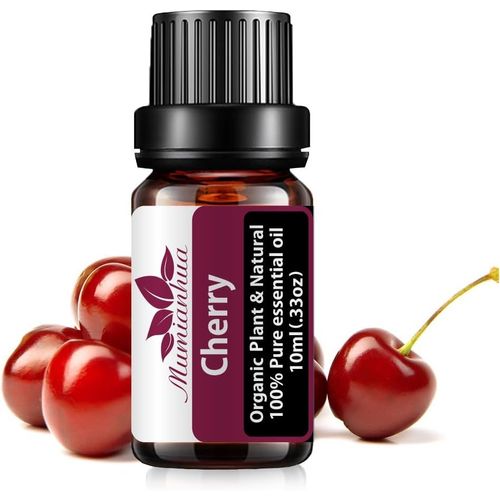 Huile Essentielle Cerise Huile De Cerise Pure 10 Ml Qualité Thérapeutique Huile Parfumée Cerise Pour Diffuseur, Maison, Cheveux, Peau, Corps, Massage, Savon, Bougie, Parfum, Aromathérapie