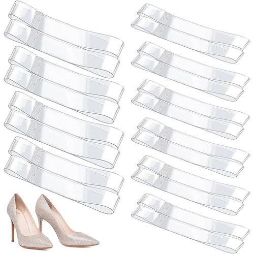 10 Paires De Brides Invisibles Pour Escarpins,Chaussures À Talon Haut Invisibles,Effacer Invisibles Sangles De Chaussures Pour La Tenue En Vrac Claires Chaussures De Chaussures De Danse Talons Mulets