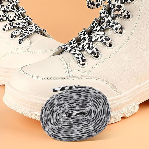 3 Paires De Chaussures À Lacets Avec Imprimé Animal Pour Tous Les Types De Chaussures Et De Baskets.
