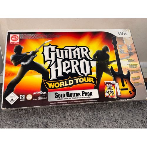 Guitar Hero World Tour Pack Guitare + 5 Jeux Pour Nintendo Wii