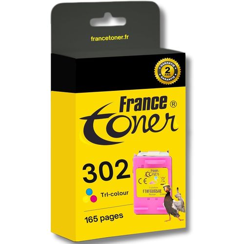 302 - Cartouche D'encre Compatible Avec Hp 302 - Pack 3 Couleurs Taille Standard - Pour Hp Deskjet 1110-2100 - 2130-2132 - 2134-2136 - Hp Officejet 3830-3831 - 3832-3833