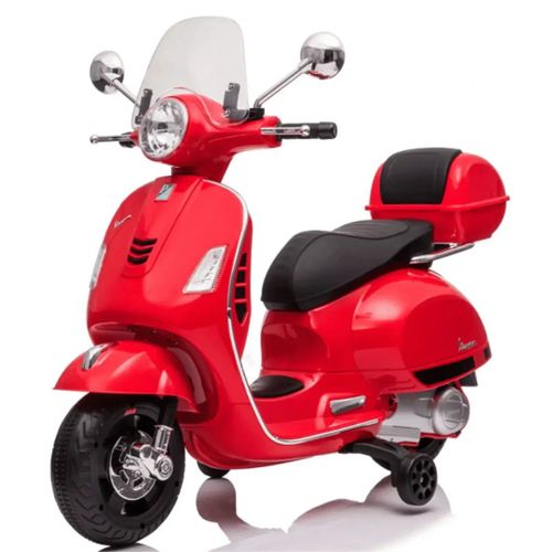 Vespa Gt Pour Enfants - Batterie 6v - 3 À 6 Ans - Avec Musique - Rouge