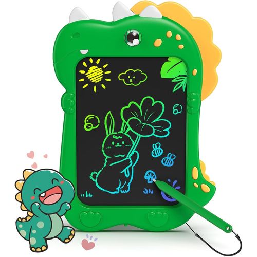 Tablette D'écriture Lcd, 8,5 Pouces Tablette Dessin Enfant Ardoise Magique, Dinosaure Jouet Tableau Magique, Jeux Educatif Cadeau Anniversaire Noël Pour 2 3 4 5 6ans Garçons Filles, Vert
