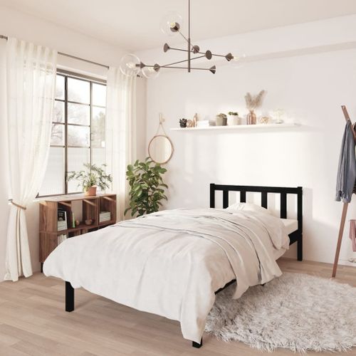 Vidaxl Chaises Longues 2 Pcs Avec Table Noir Bois Massif De Pin