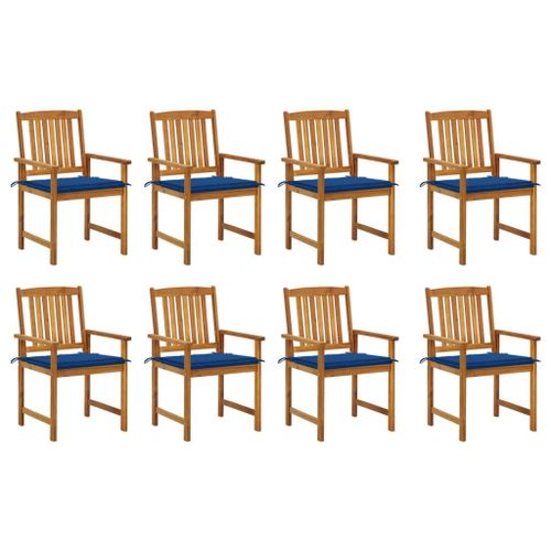 Vidaxl Mobilier À Dîner D'extérieur Pliable 5 Pcs Avec Coussins Bambou