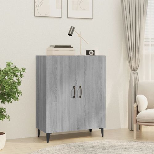 Vidaxl Table De Bar Avec Étagères Gris Béton Bois D'ingénierie