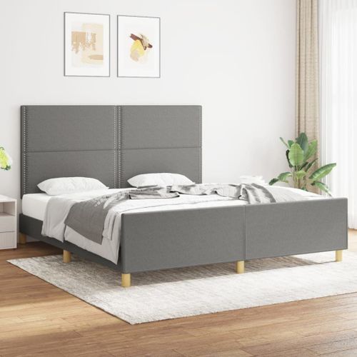 Vidaxl Cadre De Lit Et Tête De Lit 100x200 Cm Bois Massif