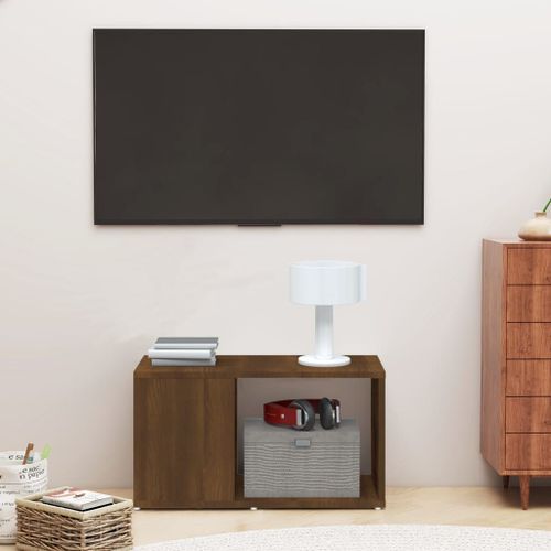 Vidaxl Meuble Tv Mural Avec Lumières Led Blanc 40x30x40 Cm