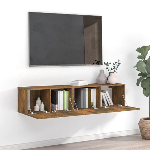 Vidaxl Table De Chevet Murale Gris Béton 45x30x35 Cm