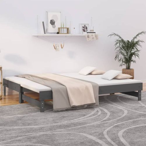 Vidaxl Fauteuil De Massage Inclinable Gris Foncé Tissu