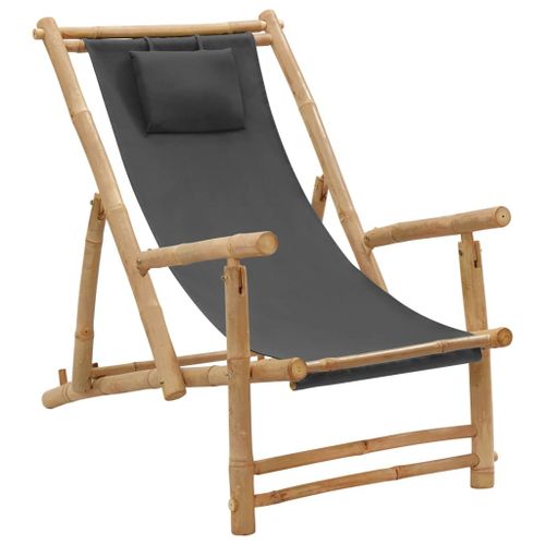 Vidaxl Fauteuil De Massage Avec Repose-Pied Marron Foncé Tissu