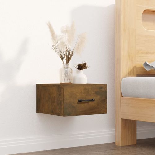 Vidaxl Buffet Haut Chêne Fumé 60x36x110 Cm Bois D'ingénierie