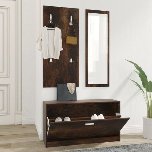 Vidaxl Bibliothèque À 5 Niveaux Gris 100x30x175 Cm Aggloméré