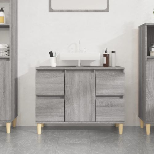 8 pièces de mobilier de salle de bain et lavabo Noir
