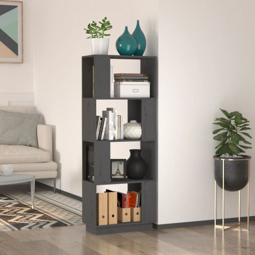 Vidaxl Bibliothèque 5 Niveaux Chêne Fumé 60x30x154cm Bois D'ingénierie