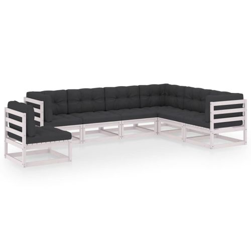 Vidaxl Bibliothèque Blanc 50x35x97 Cm Bois De Pin Massif