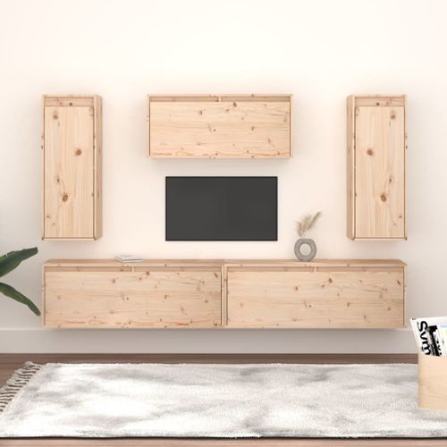 Vidaxl Buffets Avec Lumières Led 3 Pcs Chêne Brun Bois D'ingénierie
