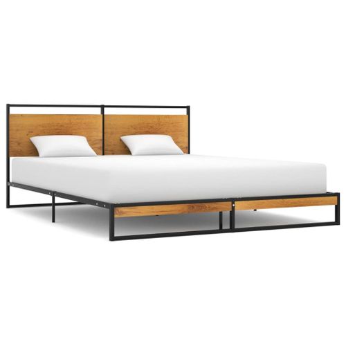 Vidaxl Lit À Sommier Tapissier Avec Matelas Bleu 160x200 Cm Tissu