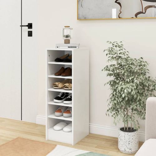 Vidaxl Meuble Tv Avec Led Blanc 100x34x50 Cm Bois D'ingénierie