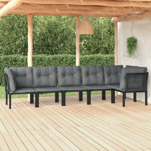 vidaXL Papier peint 3D autoadhésif Briques 10 pcs Anthracite
