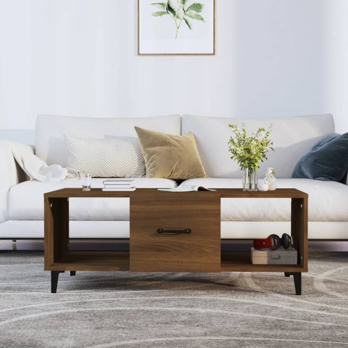 Vidaxl Cadre De Lit Avec Tête De Lit Marron Foncé 100x200 Cm Tissu