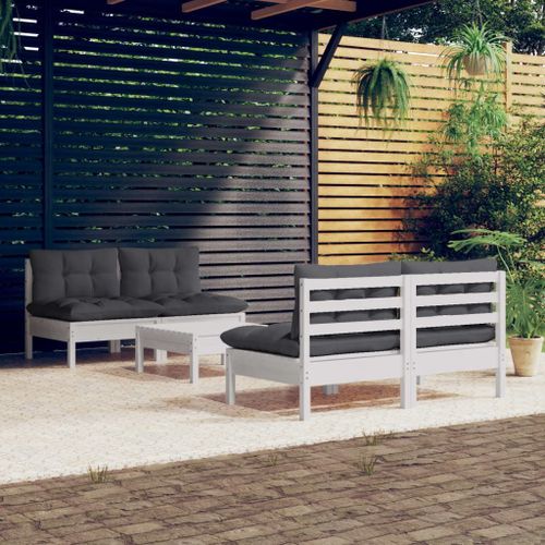 Vidaxl Buffet Sauda Chêne 114x43x75,5 Cm Bois Massif De Pin