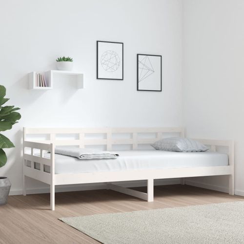 Vidaxl Cadre De Lit Chêne Marron 90x190 Cm Bois D'ingénierie