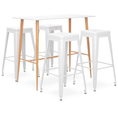 Vidaxl Tabouret De Bar Noir Fonte