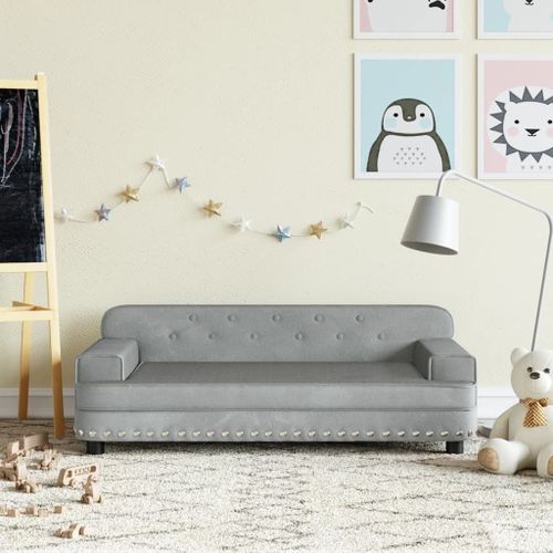 Vidaxl Fauteuil Inclinable Gris Clair Tissu