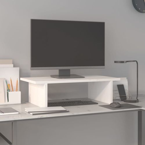 Vidaxl Table De Chevet Avec Pieds En Métal Blanc 40x30x50 Cm