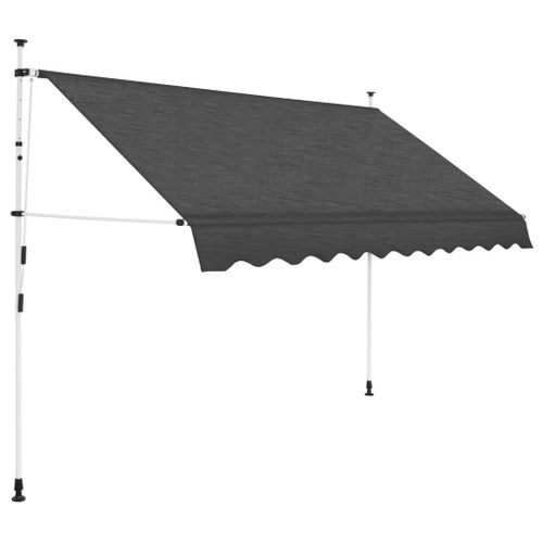Vidaxl Toit D'auvent Toile Bleu Et Blanc 6x3 M (Cadre Non Inclus)