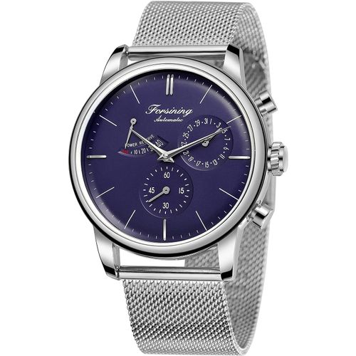 Montre Pour Homme Analogique Automatique Mécanique Avec Indicateur De Réserve De Marche Mouvement Seagull Et Bracelet En Acier Inoxydable