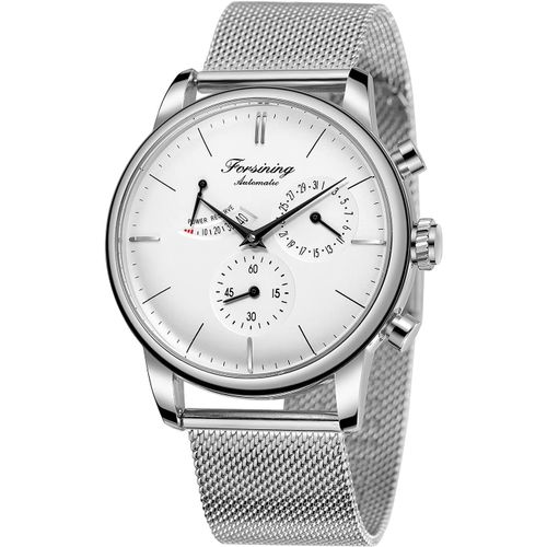 Montre Pour Homme Analogique Automatique Mécanique Avec Indicateur De Réserve De Marche Mouvement Seagull Et Bracelet En Acier Inoxydable