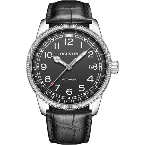 Montre Mécanique Automatique Pour Homme Avec Bracelet En Cuir Et Affichage Analogique De La Date Montre Étanche