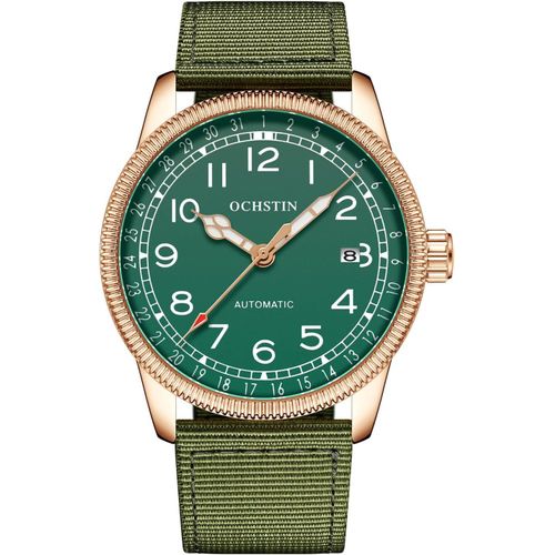 Montre Mécanique Automatique Pour Homme Avec Bracelet En Cuir Et Affichage Analogique De La Date Montre Étanche
