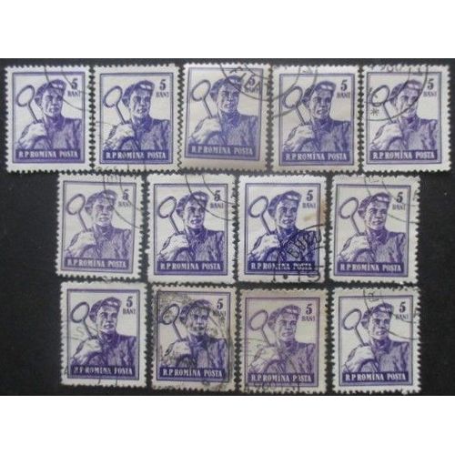Roumanie N°1383 X 13 Oblitéré