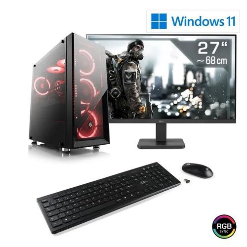 PC Gaming - CSL Computer - M11540H - Ryzen 5 7600X - GeForce RTX 4060 - 16 Go DDR5 RAM