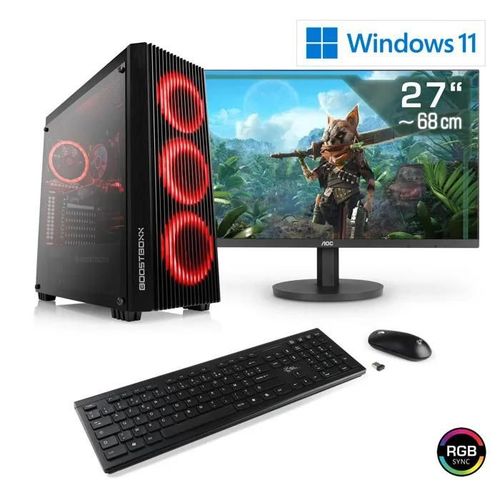 PC Gaming - CSL Computer - M11520H - Ryzen 7 5700X - Radeon RX 7800XT - 32 Go RAM - 1 To SSD