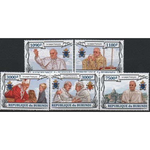Burundi Timbres Le Pape François 2013