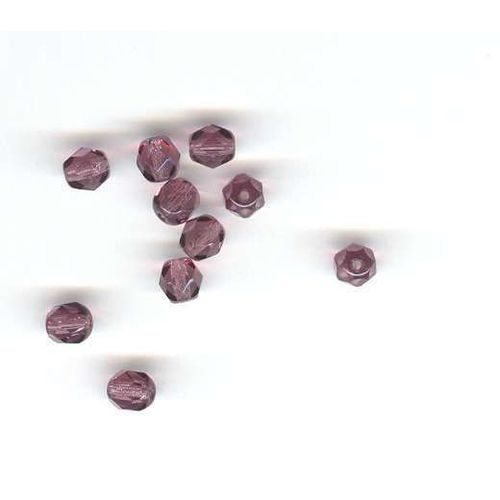 60 Perles Facettes 4m Amethyste
