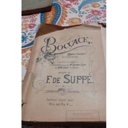 Boccace En Trois Actes