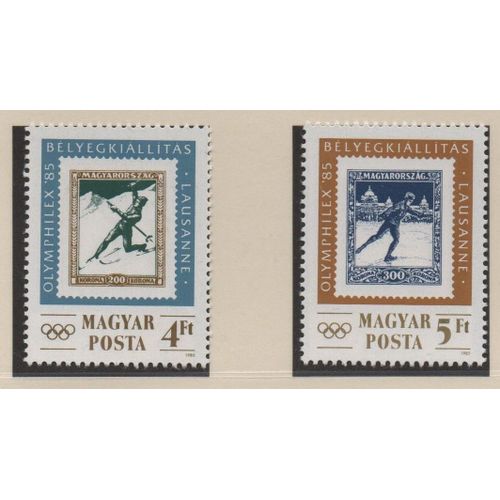 Hongrie Timbres Olymphilex 1985