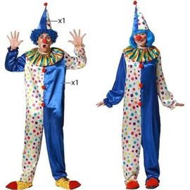 Déguisement Adulte Clown - Atosa - Costume De Cirque - Bleu - Mixte - Intérieur