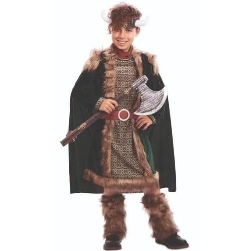 Déguisement Viking De Luxe Garçon - Eurocarnavales, Sa - Modèle Garçon - Noir - A Partir De 7 Ans