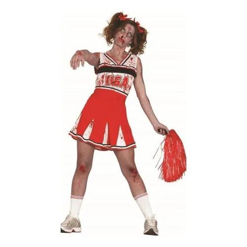 Déguisement - Zombie - Cheerleader - Multicolore - Noir - Femme - 18 Ans Et Plus