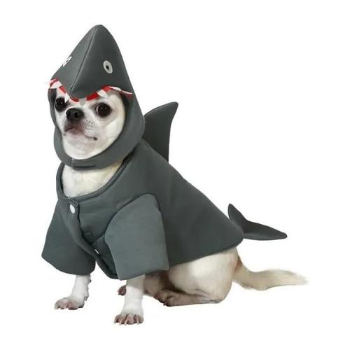 Déguisement De Requin - Atosa - Chien - Gris - 1 Couverture - 1 Coiffe - Mixte