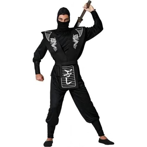 Déguisement Homme Ninja Noir/Blanc