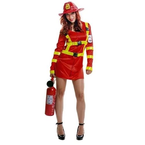 Déguisement Pompier Femme- Taille Xxl